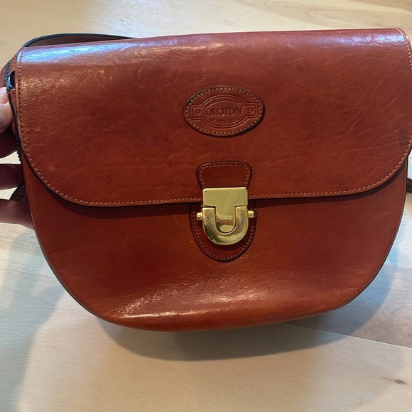 Vintage Oroton of Australia leather crescent crossbody genuine leather bag - Picture 4 of 17